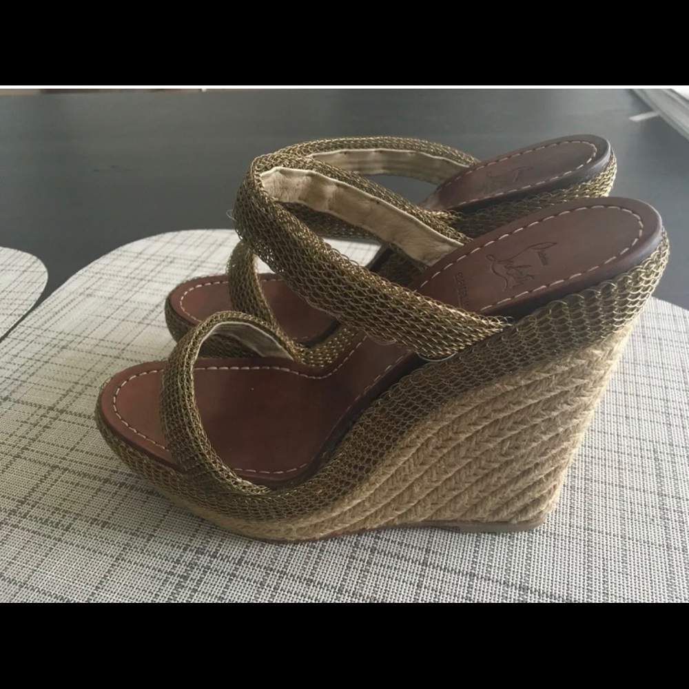 COPY - Christian Louboutin Brass Link Espadrille …